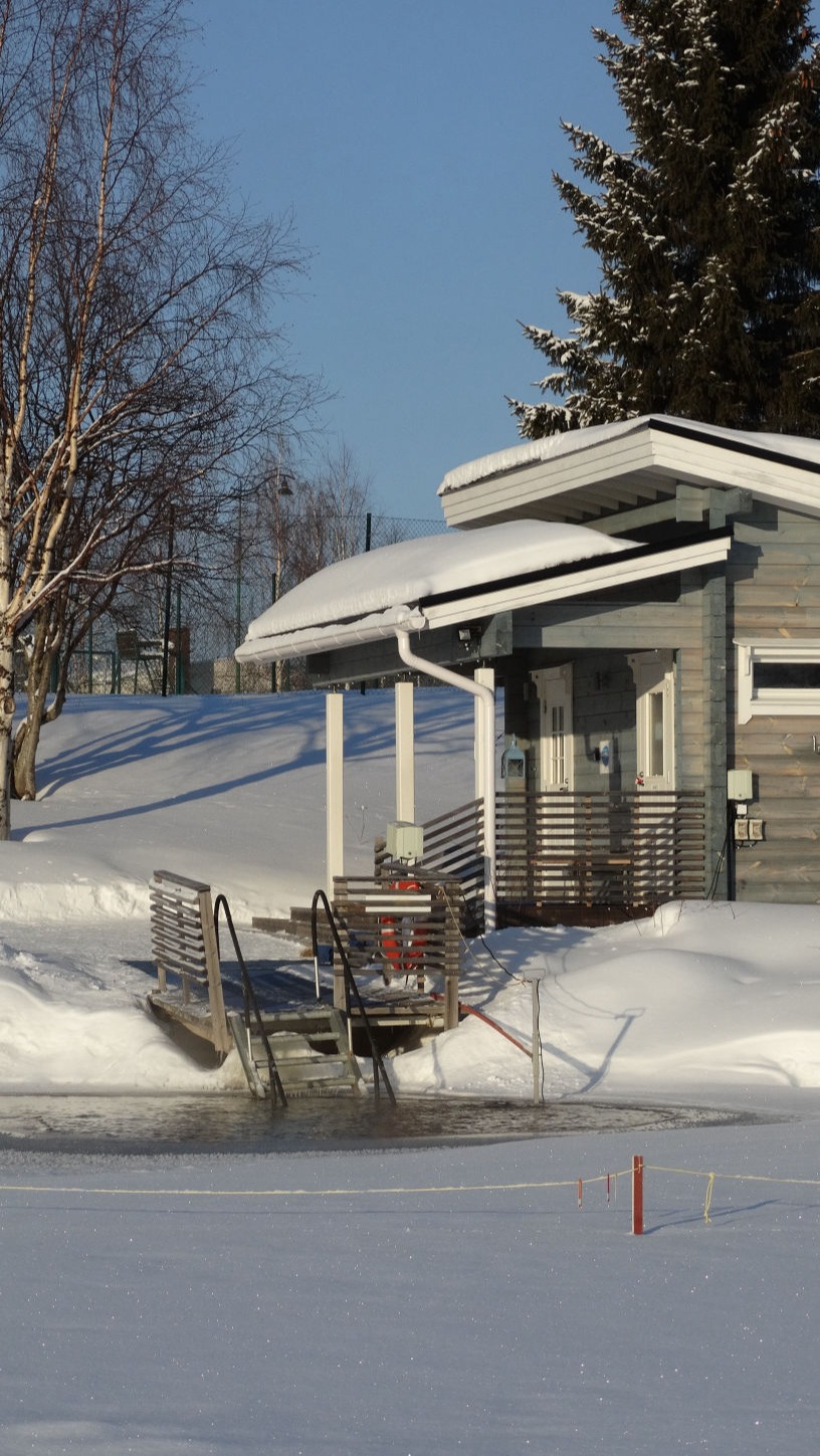 Vue du Sauna au bord du lac